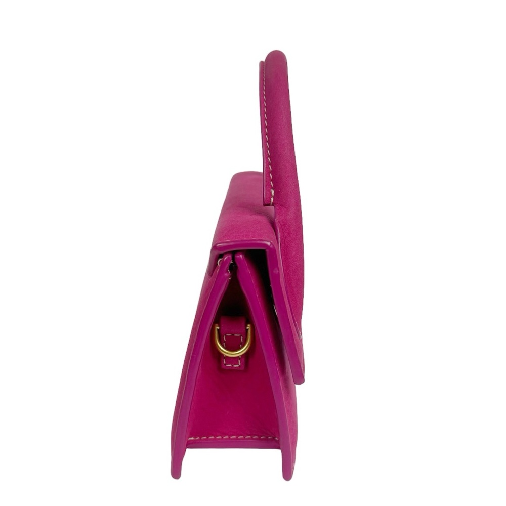 Jacquemus Le Chiquito Long Nubuck Cross Body Purse Handbag in Pink - Picture 12 of 17